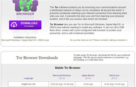      - (Tor Browser):    