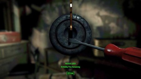 Що робити, якщо в Fallout 4 не видно замок і шпильку при зломі?