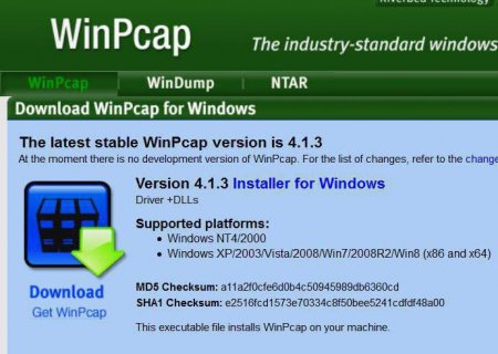 WinPcap – що це за програма?