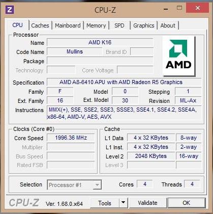׳    AMD A8-6410