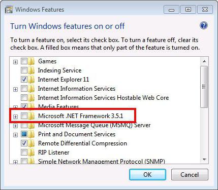 Net Framework 4   (Windows 7).  ?