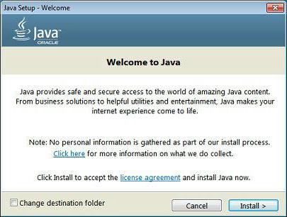   Java  Windows 7