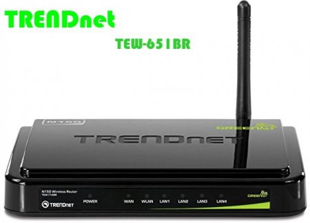 Роутер TRENDnet TEW-651BR: настройка і опис