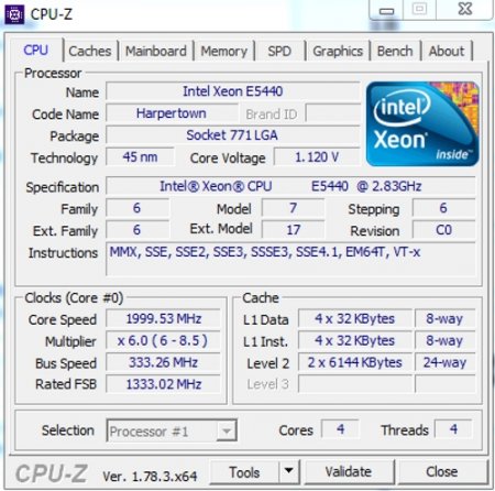   Xeon E5440:    