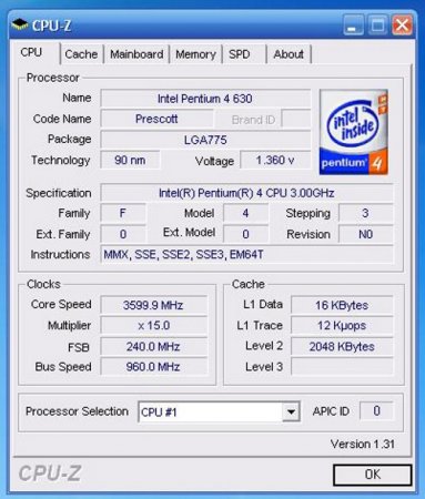  Intel Pentium 4630. ,   
