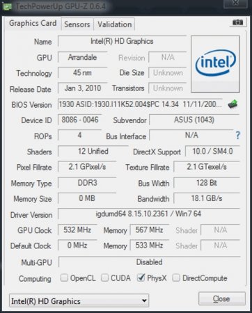    Intel GMA 4500M.   