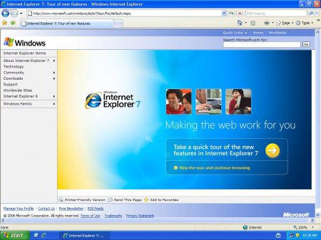 Windows Internet Explorer 7 -    